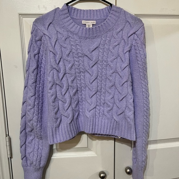 Sincerely Jules Lilac Cable Knit Sweater - Picture 2 of 5